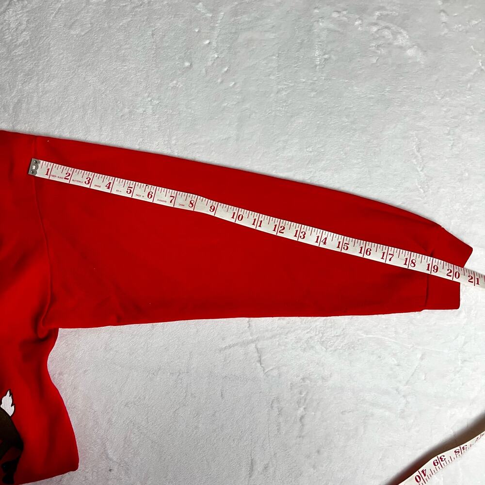 Andover Women's Vintage Red Christmas Sweatshirt Size Large USA - Picture 7 of 9